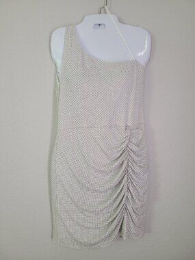 B. Darlin Junior Women's One Shoulder Ruched Party Dress Silver Size 15/16 NWT